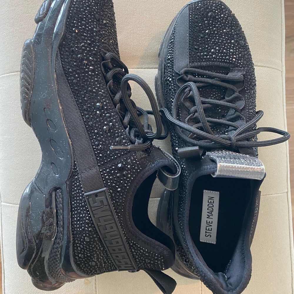 Steve Madden Black Maxima trainers - Picture 4 of 6